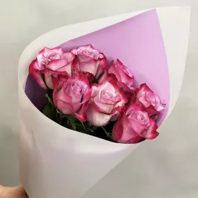 Букет розовых роз «Вечер для двоих»