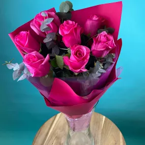 Букет розовых роз «Привет!»